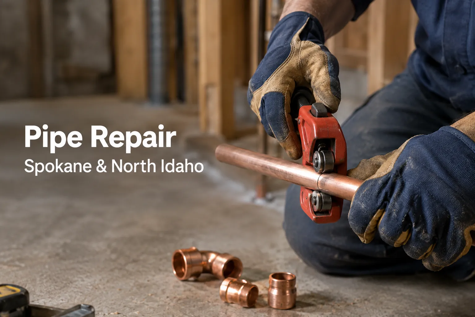 pipe-repair-spokane-north-idaho Copper pipe repair service in Spokane, WA and Coeur d'Alene, ID